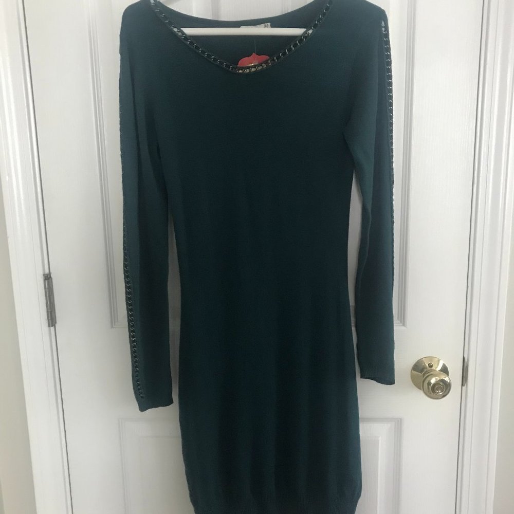 Lavand Teal Sweater Dress - M NWT